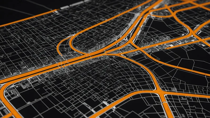 Split comparison visualization of static route plan versus dynamic re-optimized route on city map